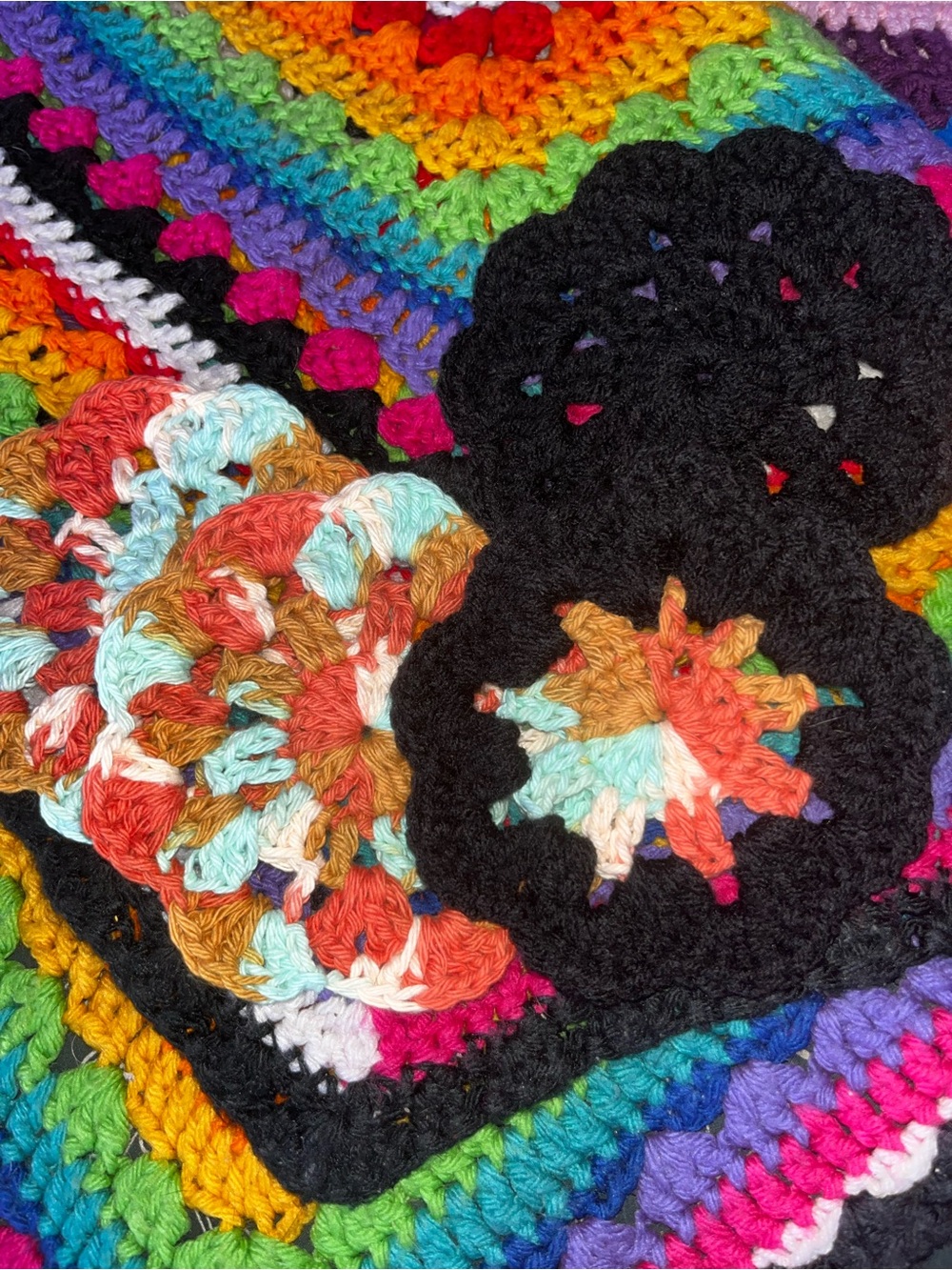 Handmade Multicolor Crochet coasters - Picture 2 of 6